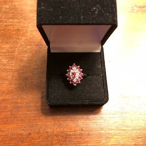 Vintage ruby and diamond ring